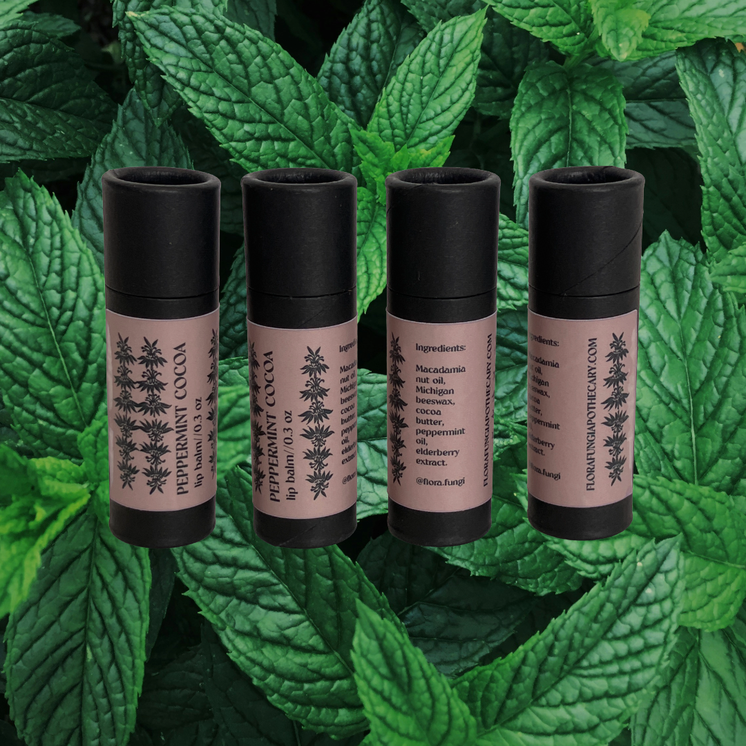 PEPPERMINT COCOA LIP BALM — FLORA+FUNGI